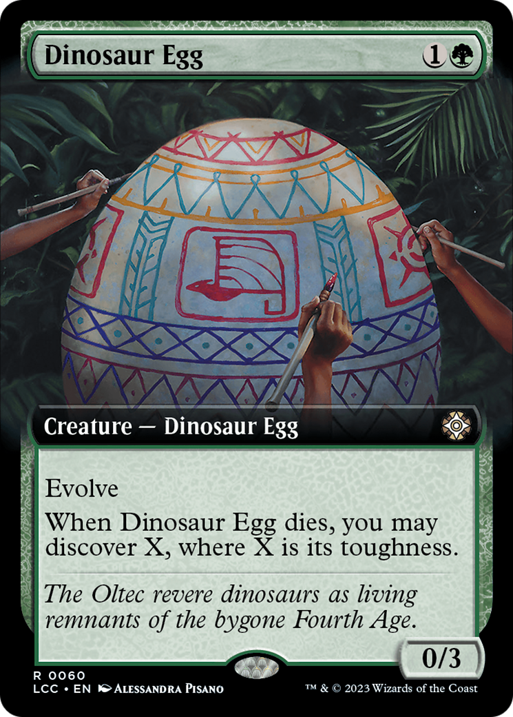 Dinosaur Egg (Extended Art) [The Lost Caverns of Ixalan Commander] | Rook's Games and More