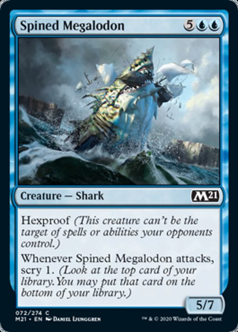 Spined Megalodon [Core Set 2021] | Rook's Games and More