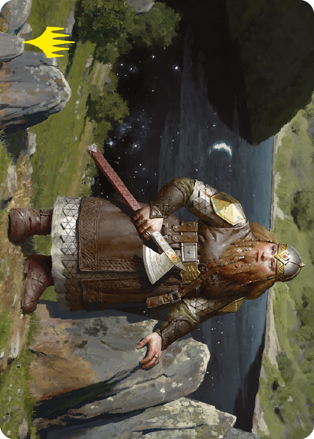 Mirrormere Guardian Art Card (Gold-Stamped Signature) [The Lord of the Rings: Tales of Middle-earth Art Series] | Rook's Games and More