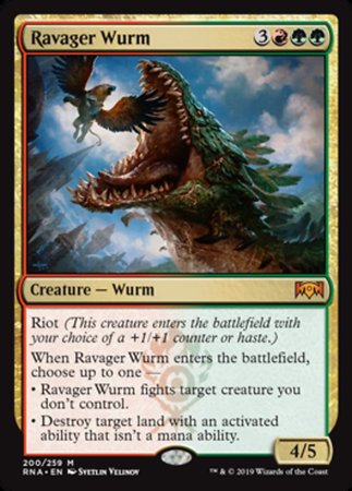 Ravager Wurm [Ravnica Allegiance] | Rook's Games and More