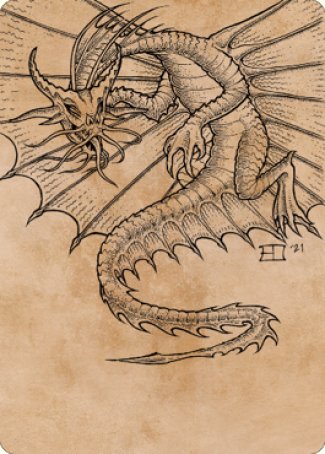 Ancient Gold Dragon Art Card (44) [Commander Legends: Battle for Baldur's Gate Art Series] | Rook's Games and More