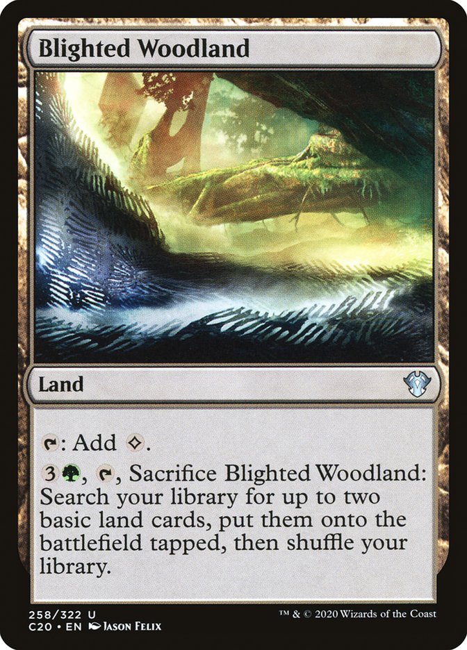 Blighted Woodland [Commander 2020] | Rook's Games and More