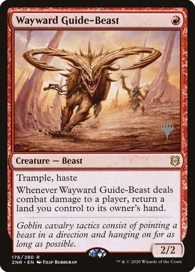 Wayward Guide-Beast (Promo Pack) [Zendikar Rising Promos] | Rook's Games and More