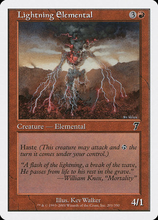 Lightning Elemental [Seventh Edition] | Rook's Games and More