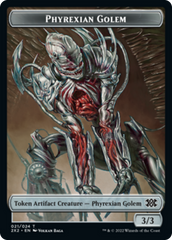 Saproling // Phyrexian Golem Double-sided Token [Double Masters 2022 Tokens] | Rook's Games and More