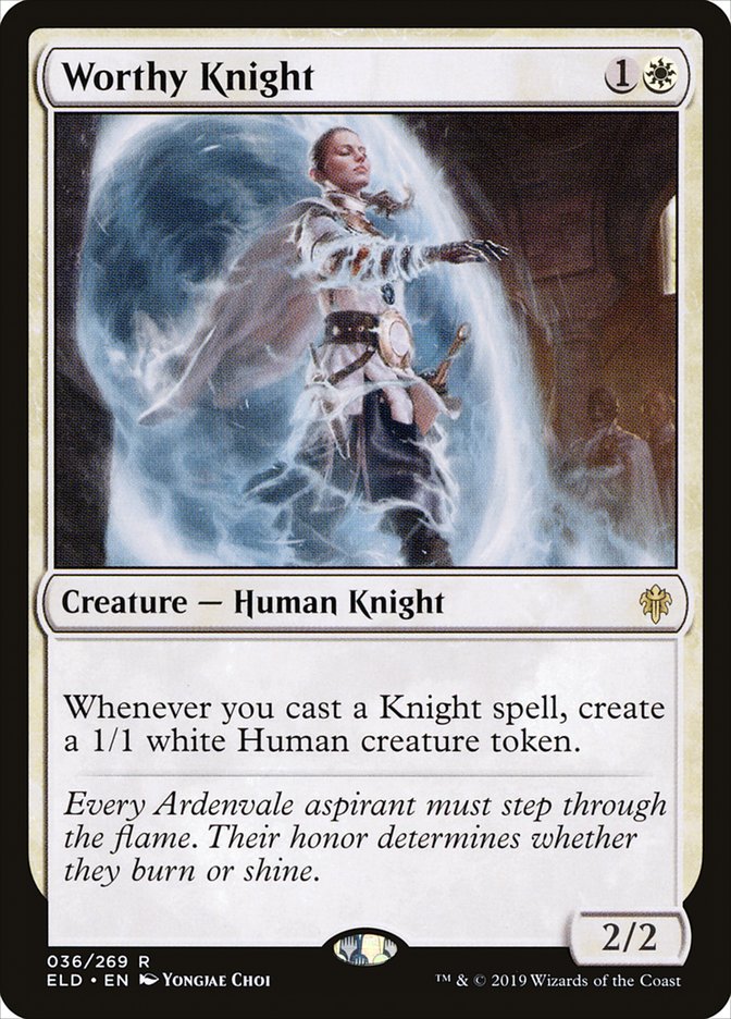 Worthy Knight [Throne of Eldraine] | Rook's Games and More