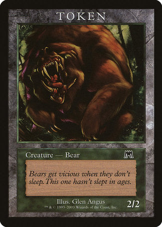 Bear Token (Onslaught) [Magic Player Rewards 2003] | Rook's Games and More