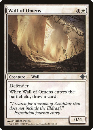 Wall of Omens [Rise of the Eldrazi] | Rook's Games and More