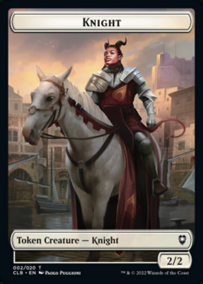 Knight Token [Commander Legends: Battle for Baldur's Gate Tokens] | Rook's Games and More