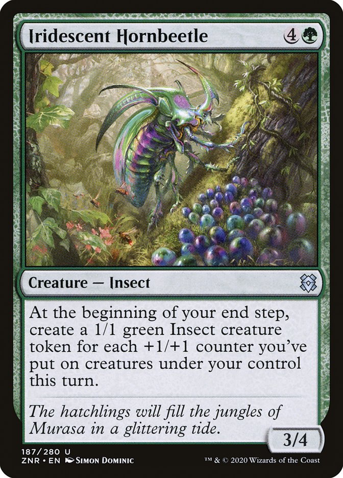 Iridescent Hornbeetle [Zendikar Rising] | Rook's Games and More