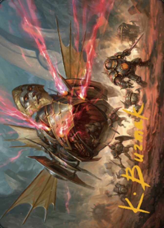 Liberator, Urza's Battlethopter Art Card (Gold-Stamped Signature) [The Brothers' War Art Series] | Rook's Games and More