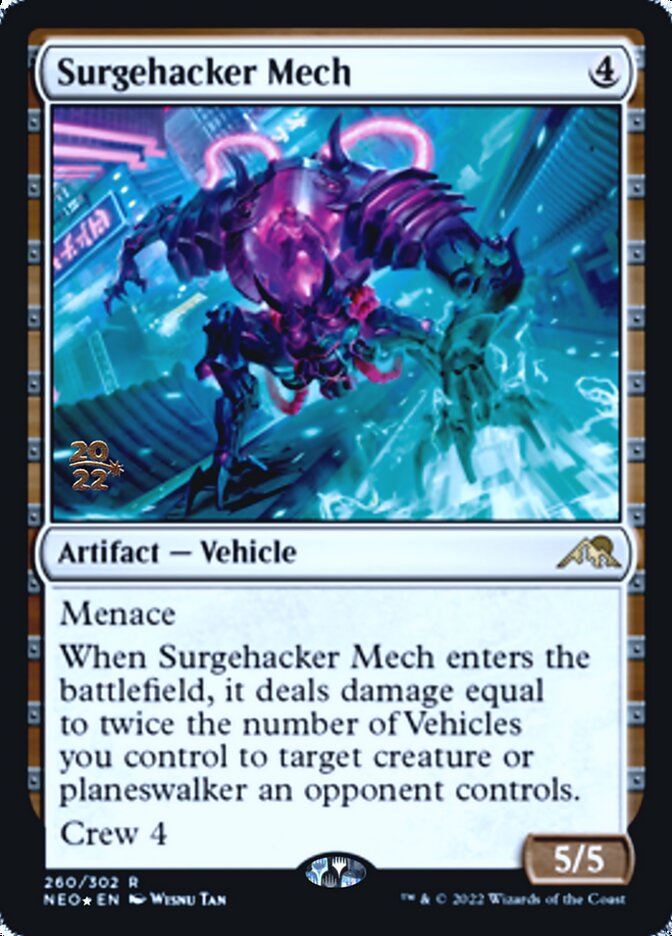 Surgehacker Mech [Kamigawa: Neon Dynasty Prerelease Promos] | Rook's Games and More