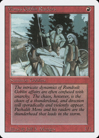 Mons's Goblin Raiders [Revised Edition] | Rook's Games and More
