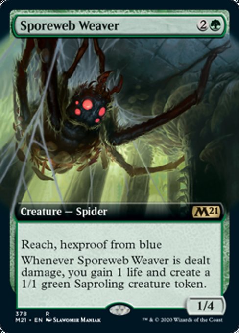 Sporeweb Weaver (Extended Art) [Core Set 2021] | Rook's Games and More