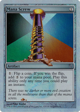 Mana Screw (Alternate Foil) [Unhinged] | Rook's Games and More