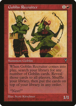 Goblin Recruiter [Visions] | Rook's Games and More