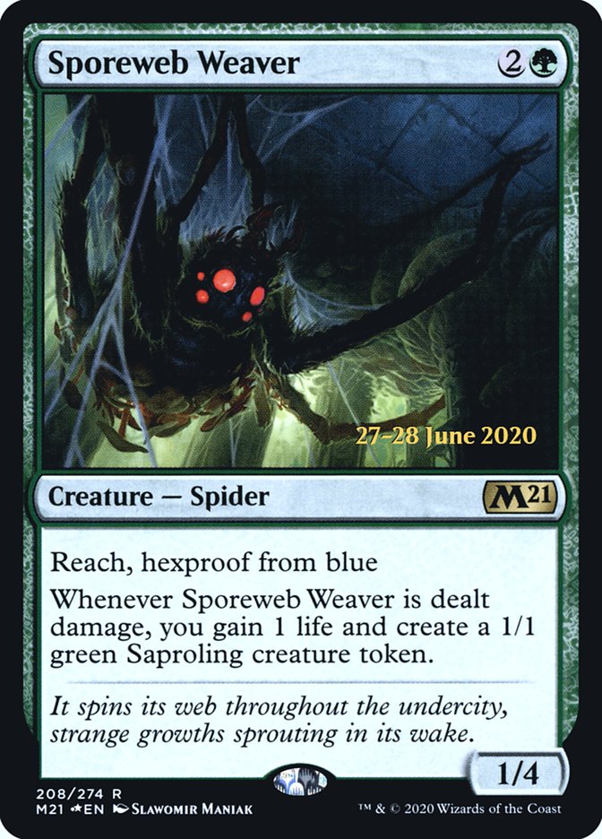 Sporeweb Weaver  [Core Set 2021 Prerelease Promos] | Rook's Games and More