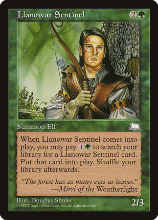 Llanowar Sentinel [Weatherlight] | Rook's Games and More