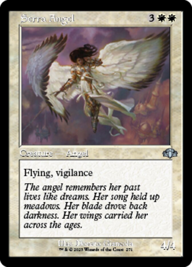 Serra Angel (Retro) [Dominaria Remastered] | Rook's Games and More