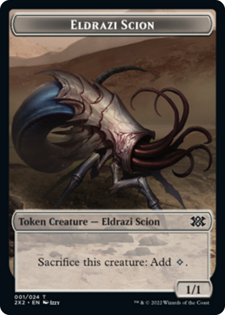 Egg // Eldrazi Scion Double-sided Token [Double Masters 2022 Tokens] | Rook's Games and More