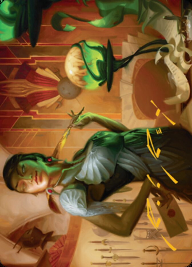 Mari, the Killing Quill Art Card (Gold-Stamped Signature) [Streets of New Capenna Art Series] | Rook's Games and More