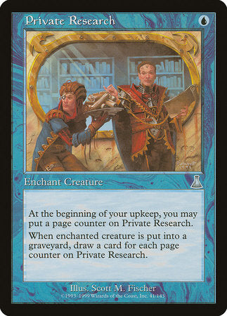 Private Research [Urza's Destiny] | Rook's Games and More