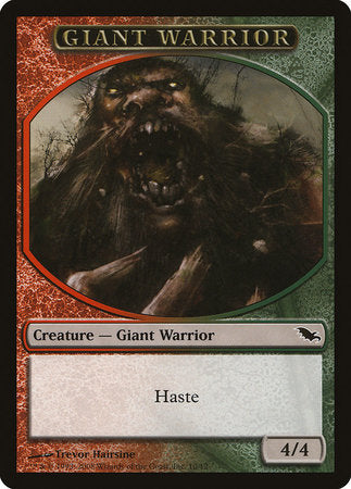 Giant Warrior Token (Red/Green) [Shadowmoor Tokens] | Rook's Games and More