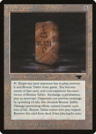 Bronze Tablet [Antiquities] | Rook's Games and More