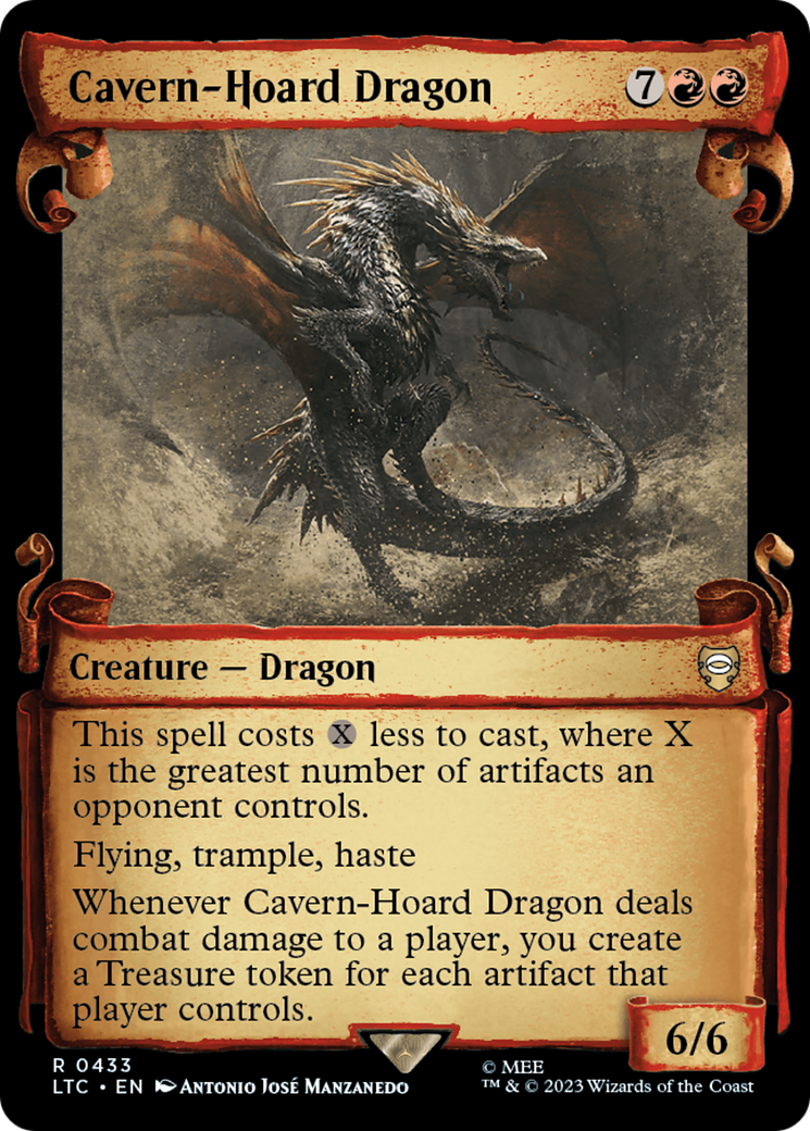 Cavern-Hoard Dragon [The Lord of the Rings: Tales of Middle-Earth Commander Showcase Scrolls] | Rook's Games and More