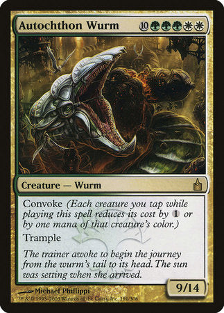 Autochthon Wurm [Ravnica: City of Guilds] | Rook's Games and More