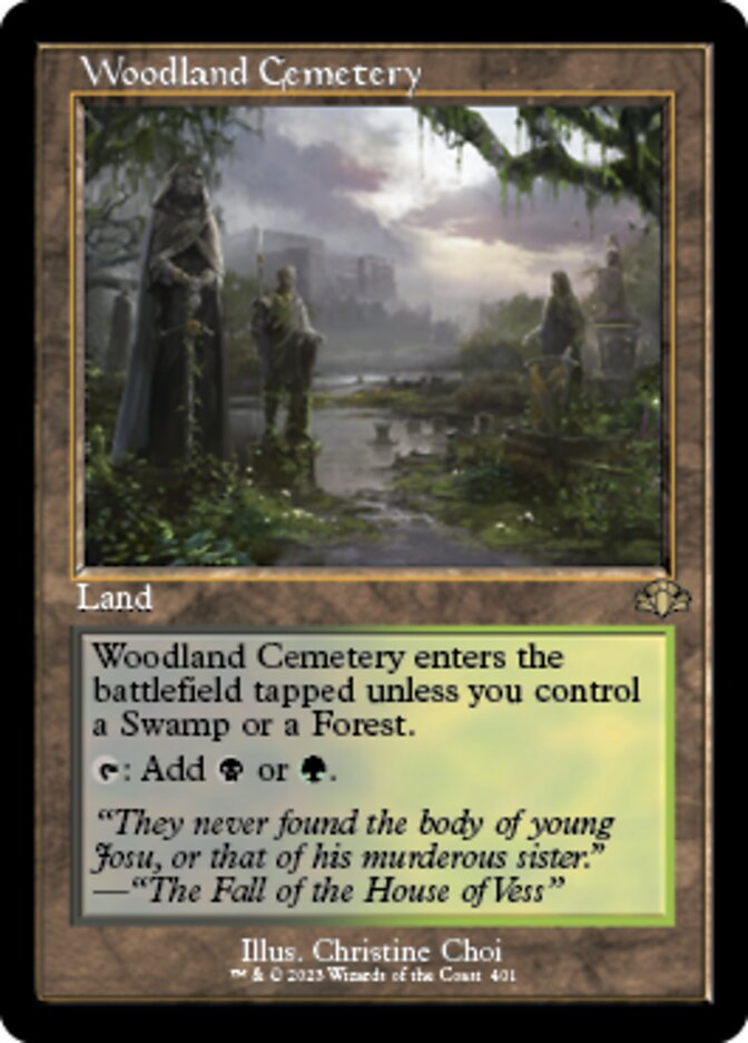 Woodland Cemetery (Retro) [Dominaria Remastered] | Rook's Games and More