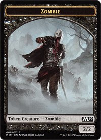 Zombie // Thopter Double-sided Token (Game Night) [Core Set 2019 Tokens] | Rook's Games and More