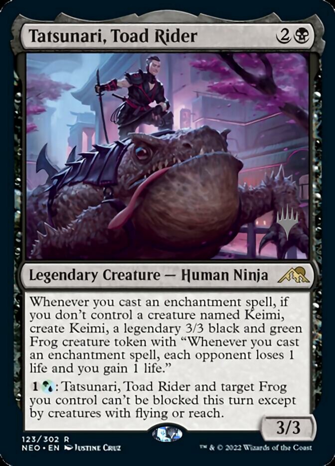 Tatsunari, Toad Rider (Promo Pack) [Kamigawa: Neon Dynasty Promos] | Rook's Games and More