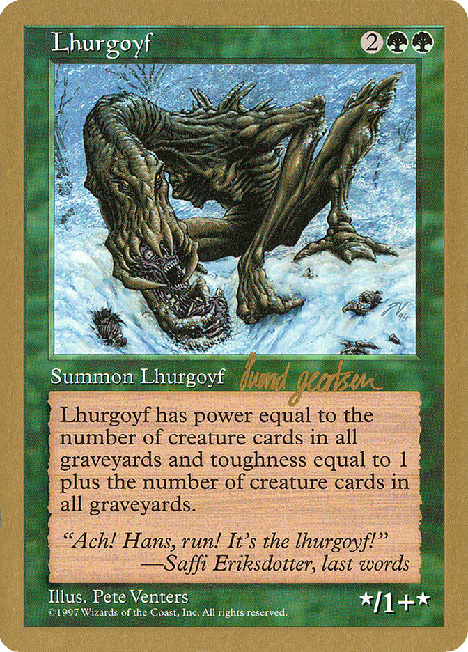 Lhurgoyf (Svend Geertsen) [World Championship Decks 1997] | Rook's Games and More