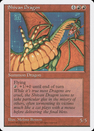 Shivan Dragon [Fourth Edition] | Rook's Games and More