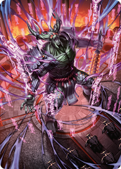 Hidetsugu, Devouring Chaos Art Card [Kamigawa: Neon Dynasty Art Series]
