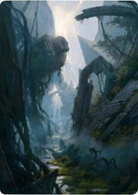 Swamp 2 Art Card [Zendikar Rising Art Series] | Rook's Games and More