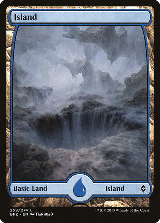 Island (259) - Full Art [Battle for Zendikar] | Rook's Games and More