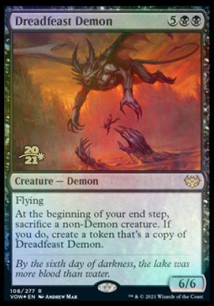 Dreadfeast Demon [Innistrad: Crimson Vow Prerelease Promos] | Rook's Games and More