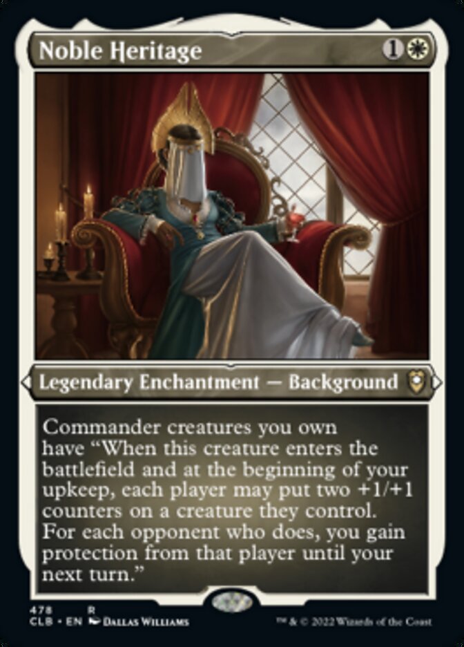 Noble Heritage (Foil Etched) [Commander Legends: Battle for Baldur's Gate] | Rook's Games and More