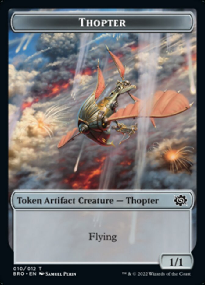 Thopter // Construct (005) Double-Sided Token [The Brothers' War Tokens] | Rook's Games and More