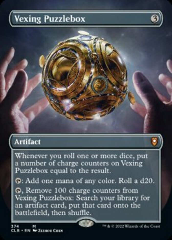 Vexing Puzzlebox (Borderless Alternate Art) [Commander Legends: Battle for Baldur's Gate] | Rook's Games and More