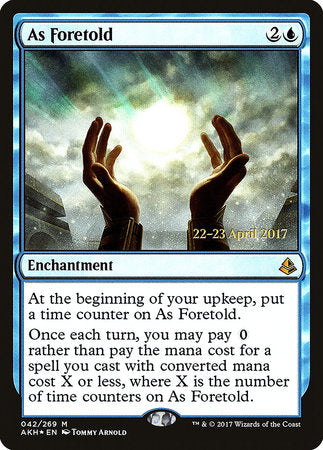 As Foretold [Amonkhet Promos] | Rook's Games and More