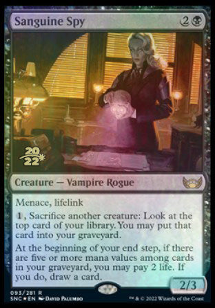 Sanguine Spy [Streets of New Capenna Prerelease Promos] | Rook's Games and More