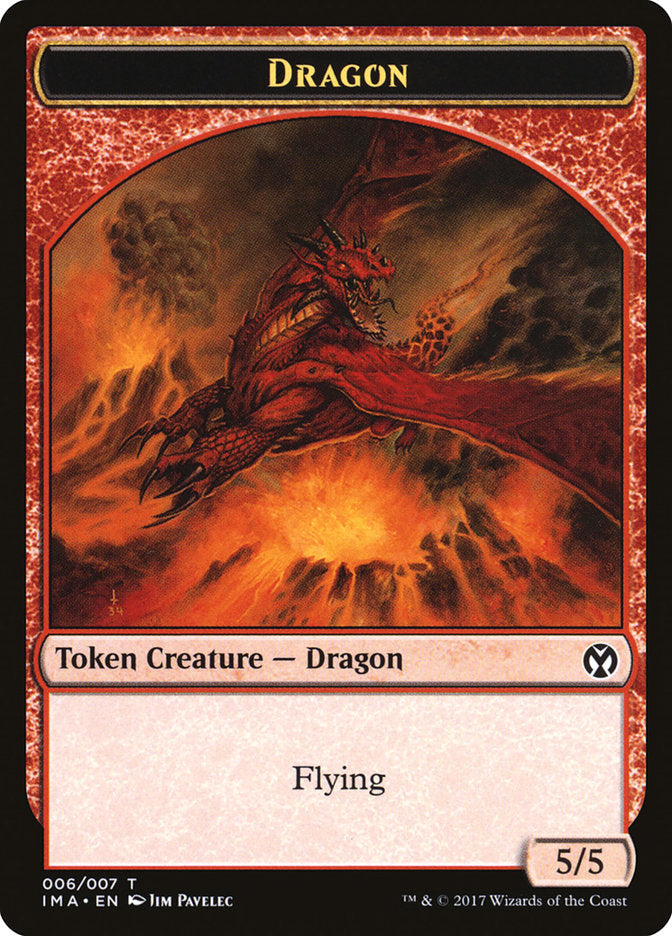 Dragon (006/007) [Iconic Masters Tokens] | Rook's Games and More
