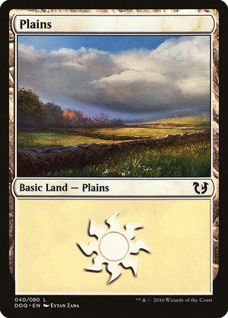 Plains (40) [Duel Decks: Blessed vs. Cursed] | Rook's Games and More