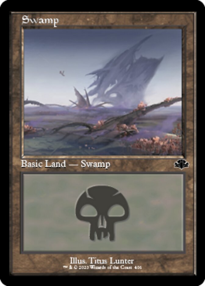 Swamp (406) (Retro) [Dominaria Remastered] | Rook's Games and More