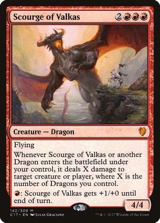 Scourge of Valkas [Commander 2017] | Rook's Games and More