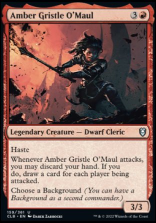 Amber Gristle O'Maul [Commander Legends: Battle for Baldur's Gate] | Rook's Games and More
