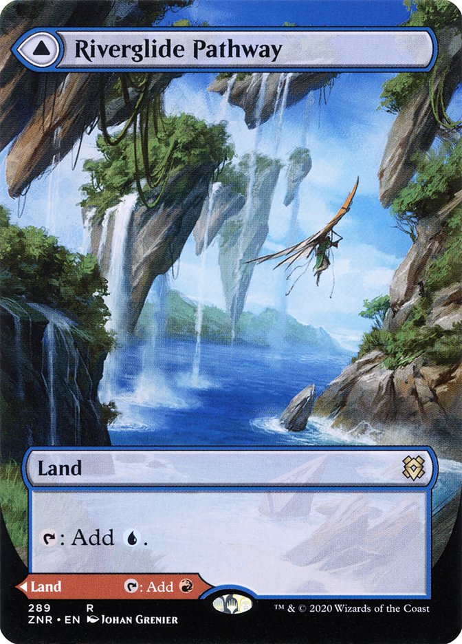 Riverglide Pathway // Lavaglide Pathway (Borderless) [Zendikar Rising] | Rook's Games and More